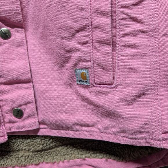 Y2K Carhartt Pink Hooded Vest - Picture 4 of 5